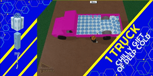 1 Camion Rosa Chilly Regalo del Gelo Profondo Lumber Tycoon 2