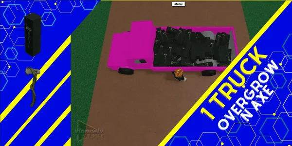 1 Truck Pink Overgrown Ax Lumber Tycoon 2