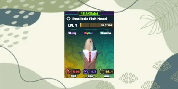 Realistic Fish Head (Shiny Wumbo)