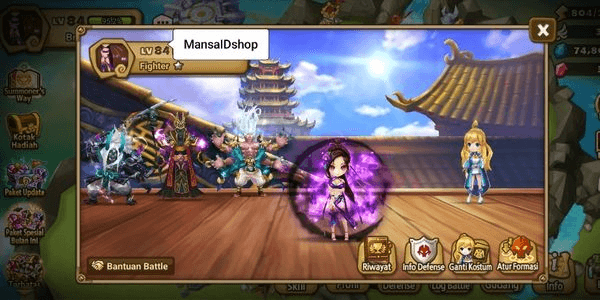 Gambar Product LND SKY DANCER DARK ACCOUNT + 100 PICE LEGENDARY SCROLL + 16 MISTIC SCROLL + 300 XRISTAL GOOD COMBO ARENA!