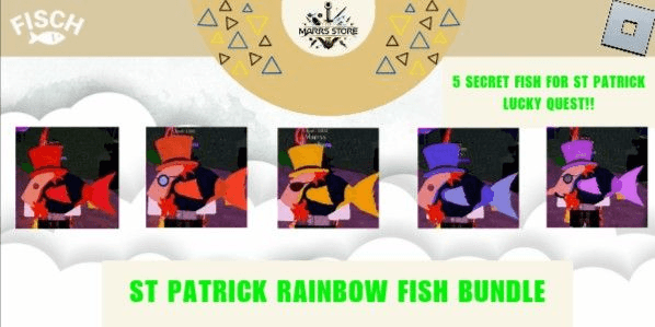 Gambar Product St. Patrick's Rainbow Fish Bundle (Lucky Quest) | Fisch RBL