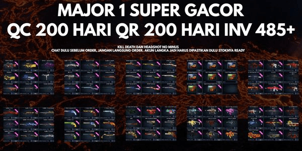 Gambar Product MAJOR 1 SUPER GACOR QC 200 HARI QR 200 HARI INVEN 485+ DATA POLOS BISA DIGANTI [CHAT SEBELUM ORDER, JANGAN LANGSUNG ORDER] KODE LV17