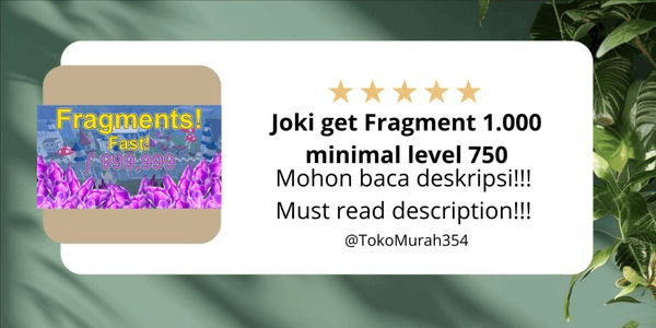 Gambar Product Joki per raid/fragment by Req