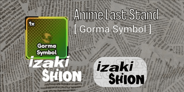 Gambar Product Gorma Symbol -Anime last stand
