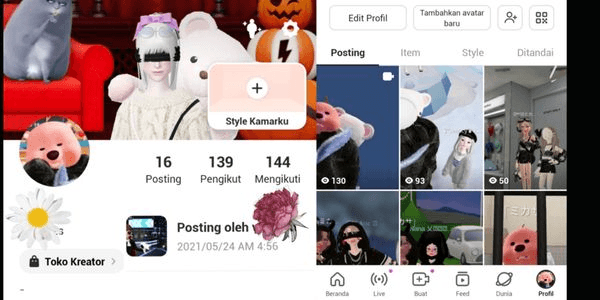 Gambar Product akun zepeto old 2021 bergaransi anti hb