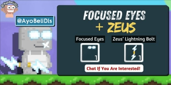 Gambar Product Akun Growtopia Focus Eye + Zeus Murah