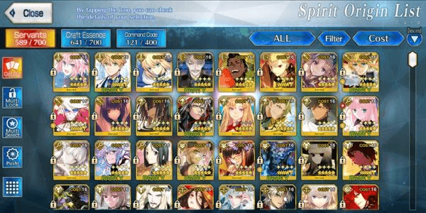 Gambar Product [NA] Akun FGO NA 36 SSR (41 WNP)