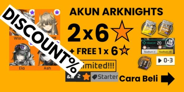 Gambar Product Arknights Akun Limited Starter 2 B6