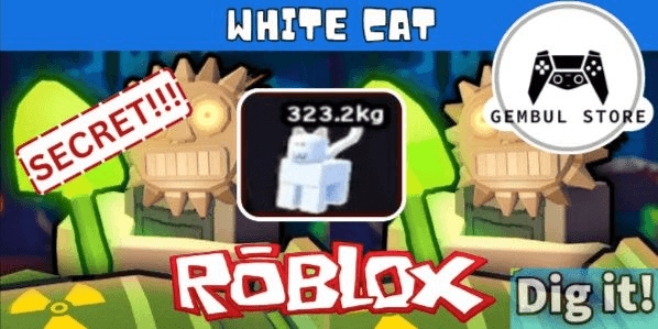 Gambar Product Secret white cat (Dig it)