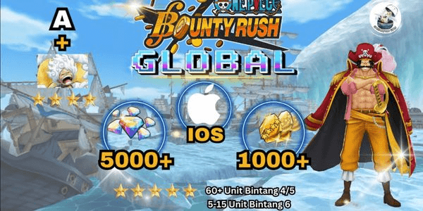 Gambar Product Account Starter One Piece Bounty Rush iOS - A Ex Luffy Nika