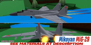 บริการสร้าง Mikoyan MiG-29 | Build A Boat For Treasure