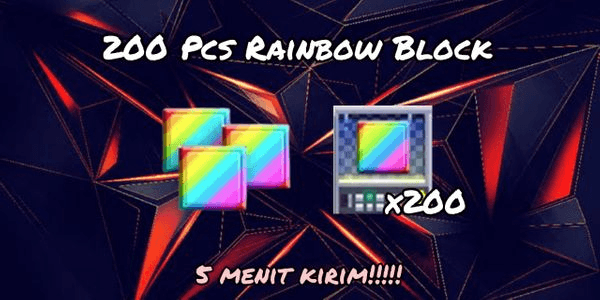 Gambar Product 200 Pcs Rainbow Block