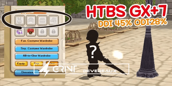 HTBS GX +7 DDI 45% ODI 28% Permanent Costume (HTBS GX DDI45 ODI28)