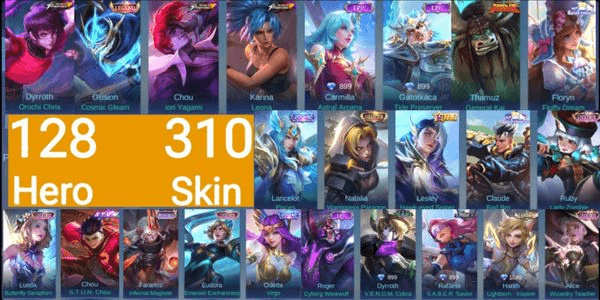 Gambar Product LEGEND GUSION SANRIO CLAUDE FLORYN KOF CHOU DYRROTH LUCKYBOX LUNOX RUBY ALICE EUDORA STAR LESLEY ZODIAC LANCELOT DLL EPIC AKUN GG MURAH (#128)