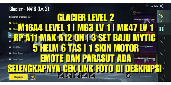 Gambar Product PUBG GLACIER LEVEL 2 MURAH