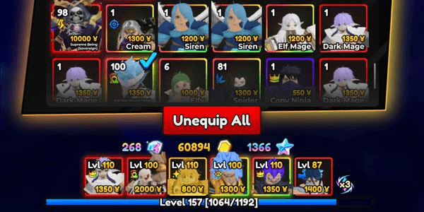 Gambar Product Unik Divine Vegito + Unik dark mage + Buddha mengkilap + dll (description)