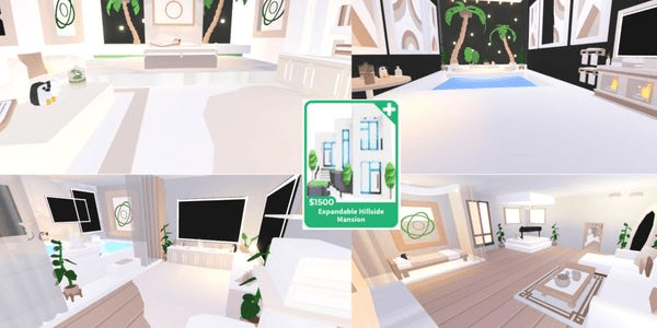 Gambar Product Natural Minimalist Expandable Hillside Mansion Full Expansion Adopt Me House
