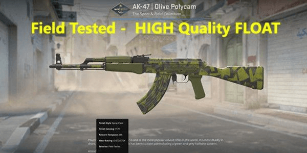 Gambar Product AK-47 | Olive Polycam (Field-Tested)