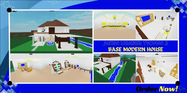 Akun Lumber Tycoon 2 GG BASE MODERN HOUSE