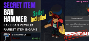 Secret Ban Hammer | Rarest Secret in Dig It RBL