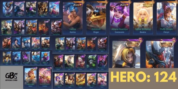 Gambar Product AKUN SULTAN MURAH, EX GLORY, COLLECTOR KHUFRA, PRIME BEATRIX, BANYAK SKIN MAHAL