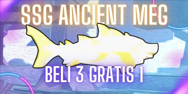 Gambar Product Sparkling Shiny Giant Ancient Megalodon 130K KG+ +  BONUS