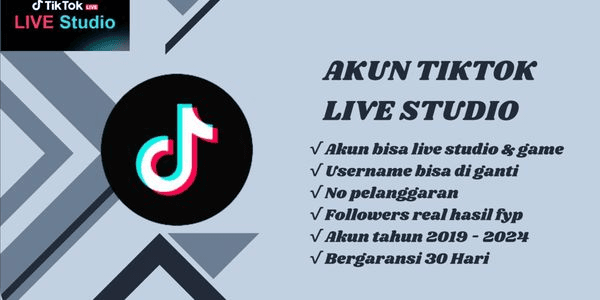 Gambar Product TIKTOK LIVE STUDIO ACCOUNT