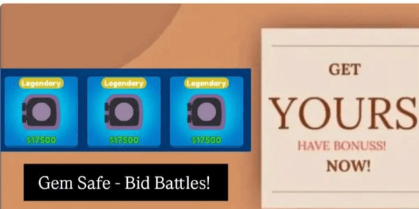 Gambar Product Gem Safe - Bid Battles!