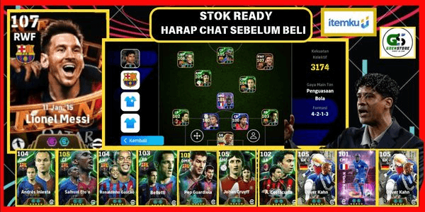 Gambar Product AKUN TOUR NEW ERA,MESSI BLITZ,CRUFY,ETOO,R.DINHO,INESTA,COSTACURTA,KIPER GG OLIVIER KHAN,MANAGER RIJKARD,SQUAD GG