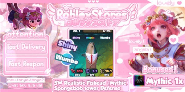Gambar Product Realistic Fish Head (Shiny Wumbo)