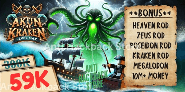 Gambar Product Account Fisch level 500+ NO-LIFE ROD + MEGALODON