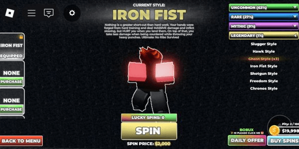 Gambar Product LEGENDARY IRON FIST STYLE CLEAN AKUN