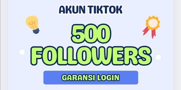 Gambar Product Akun Tiktok 500 follower