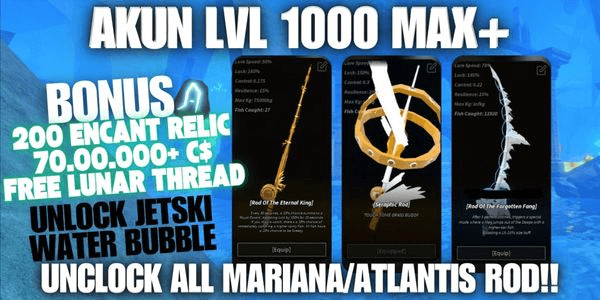 Gambar Product AKUN LVL 1000 (MAX)+