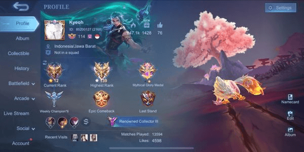 Gambar Product SKIN 11.11 NOLAN, HARITH KILUA, LANCE KISHIN, PRIME BEATRIX, PRIME CLAUDE, KOF KARINA, HIGHEST IMMO 139 SKIN 255 COA 1000, WDP SISA 40 HARI