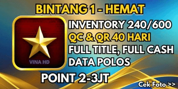 Gambar Product 1 Star + QC 40 Days SAVE, PLAIN DATA & FULL TITLE