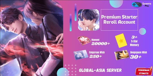 Gambar Product [GLOBAL-ASIA] Love And Deepspace Premium Starter Reroll Account