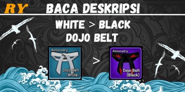 Gambar Product Joki belt white - black (full)