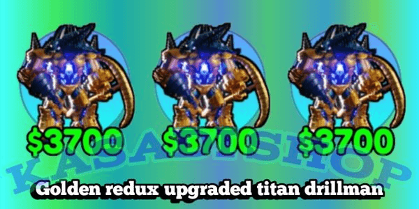 Gambar Product Golden Redux Upgraded Titan Drillman-Skibidi tower defense