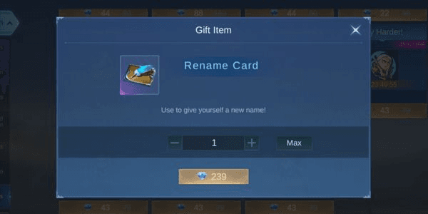 Gambar Product Name Change Card