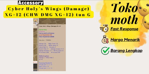 Gambar Product Cyber Holy’s Wings (Damage) XG+12 (CHW DMG XG+12) tun G