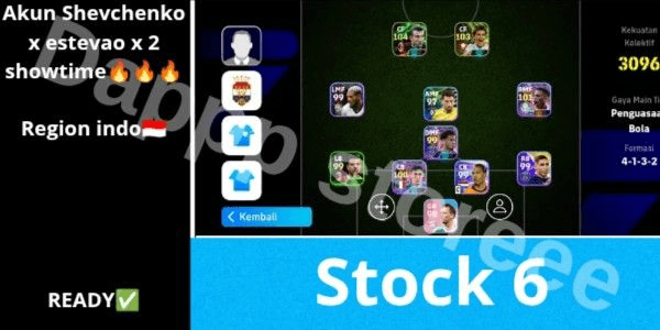 Gambar Product Akun Shevchenko x Estevao x 2 Showtime ready to use (full specs read description)