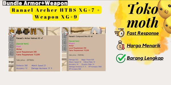 Gambar Product Ranael Archer HTBS XG+7 + Weapon XG+9