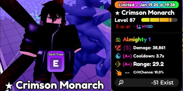 Gambar Product Crimson Monarch (EVO) Trait Almighty