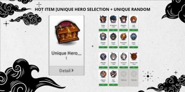 Gambar Product [READ THE DESCRIPTION] READY TO USE ACCOUNT [SPECIAL 2 UNIQUE HEROES]