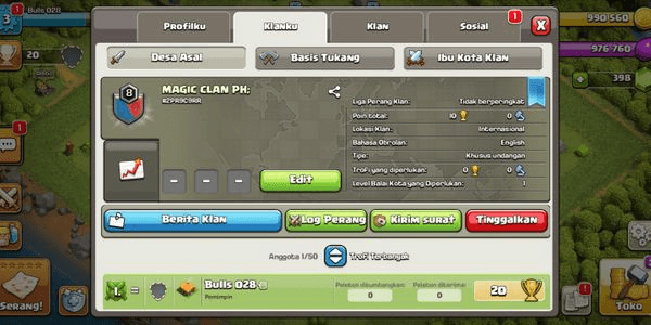 Gambar Product Clan Level 8 - Nick MAGIC CLAN PH - CH 1
