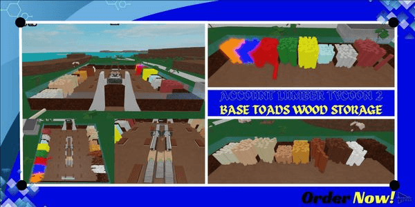 Gambar Product Akun Lumber Tycoon 2 BASE TOADS WOOD STORAGE