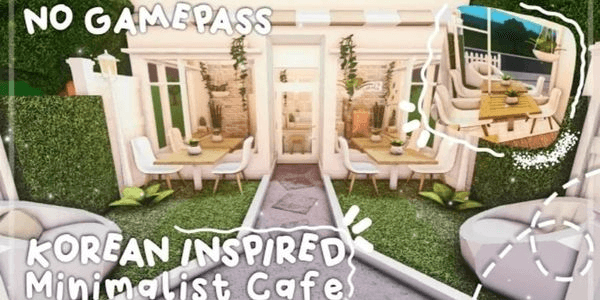Gambar Product Korean Inspired Minimalist Cafe ۶ৎ 30K ۶ৎ BLOXBURG CAFE ۶ৎ