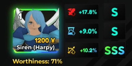 Gambar Product SSS Range Stats | Anime Adventures