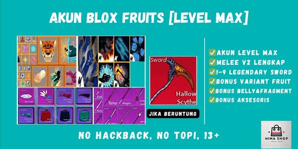 Gambar Product AKUN BLOX FRUIT [LEVEL MAX]